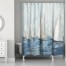 Hand Painted Sailboat Race 71x74 Shower Curtain