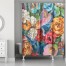 Vivid Floral Bouquet 71x74 Shower Curtain
