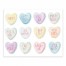 Watercolor Candy Hearts 8x10 Tabletop Canvas