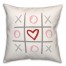 Valentine Tic Tac Toe 18x18 Spun Poly Pillow