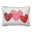 Patchwork Heart 14x20 Spun Poly Pillow