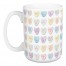 Watercolor Candy Hearts 15 oz Mug