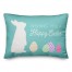 Colorful Happy Easter 14x20 Spun Poly Pillow