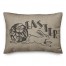 Vintage Burlap Easter Bunny 14x20 Spun Poly Pillow