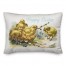 Vintage Easter Chicks 14x20 Spun Poly Pillow