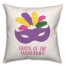 King and Queen of Mardi Gras 18x18 Spun Poly Pillow