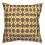 Mardi Gras Check 18x18 Spun Poly Pillow