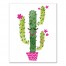 Happy Sleepy Cactus 16x20 Canvas Wall Art