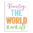 The World Awaits 11x14 Personalized Canvas Wall Art