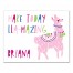 Make Today Lla-mazing 11x14 Personalized Canvas Wall Art