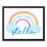 Polka Dot Watercolor Rainbow 16x20 Personalized Canvas Wall Art