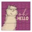 Hello Llama 14x14 Pallet Wood Art