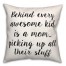 Behind Every Awesome Kid 18x18 Spun Poly Pillow