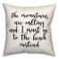 The Mountains Are Calling 18x18 Spun Poly Pillow