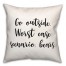 Go Outside 18x18 Spun Poly Pillow