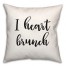 I Heart Brunch 18x18 Spun Poly Pillow