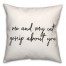 Me And My Cat Gossip About You 18x18 Spun Poly Pillow