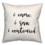 I Came I Saw I Contoured 18x18 Spun Poly Pillow