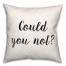 Could You Not? 18x18 Spun Poly Pillow