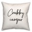Crabby Camper 18x18 Spun Poly Pillow