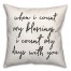 When I Count My Blessings 18x18 Spun Poly Pillow