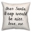 Dear Santa 18x18 Spun Poly Pillow