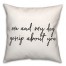 Me And My Dog Gossip About You 18x18 Spun Poly Pillow