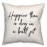 Happier Than A Dog 18x18 Spun Poly Pillow