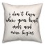 Ends  18x18 Spun Poly Pillow