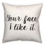 Face  18x18 Spun Poly Pillow