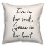 Fire In Her Heart  18x18 Spun Poly Pillow