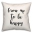 Grow Up  18x18 Spun Poly Pillow