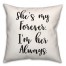 Her Forever  18x18 Spun Poly Pillow