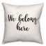 Here  18x18 Spun Poly Pillow