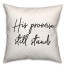 His Promise  18x18 Spun Poly Pillow