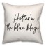 Hottern Blue Blazes  18x18 Spun Poly Pillow
