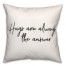 Hugs The Answer  18x18 Spun Poly Pillow