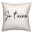 Je Taime  18x18 Spun Poly Pillow