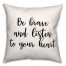 Listen  18x18 Spun Poly Pillow