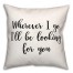 Looking  18x18 Spun Poly Pillow