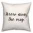Map  18x18 Spun Poly Pillow