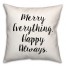 Merry Happy  18x18 Spun Poly Pillow