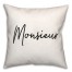 Monsieur  18x18 Spun Poly Pillow