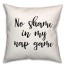 No Shame  18x18 Spun Poly Pillow