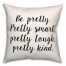 Pretty  18x18 Spun Poly Pillow
