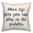 Puddles  18x18 Spun Poly Pillow