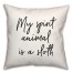 Sloth  18x18 Spun Poly Pillow
