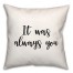 It Was Always You 18x18 Spun Poly Pillow