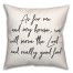 As For Me and My House 18x18 Spun Poly Pillow