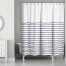 Soft Navy Stripes 71x74 Shower Curtain